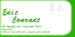 edit conradt business card